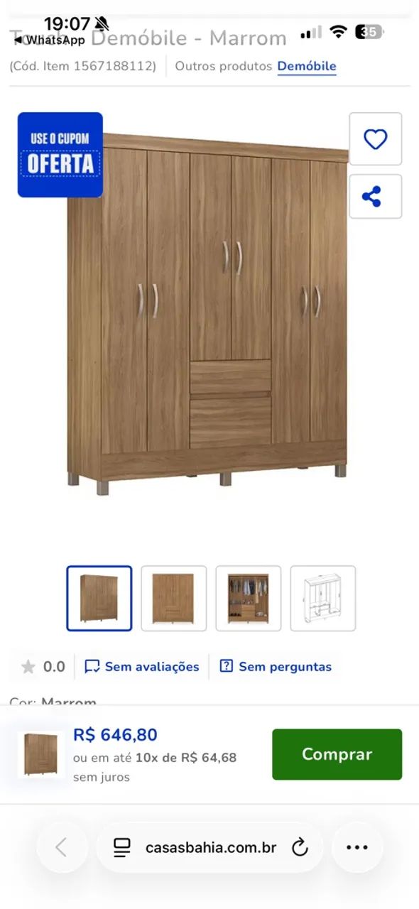 Vendo Guarda Roupa - Foto 5