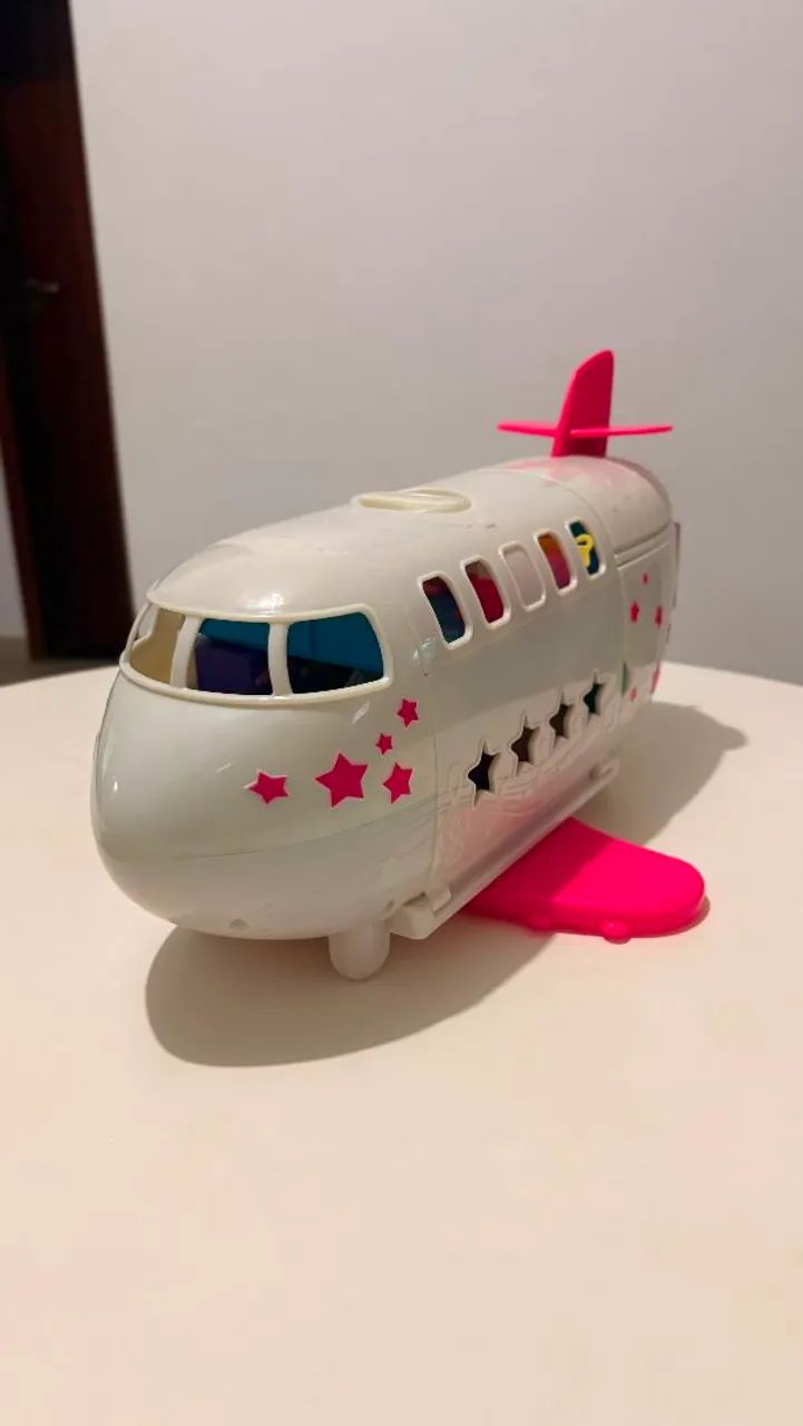 Avião da Polly + bonecas 