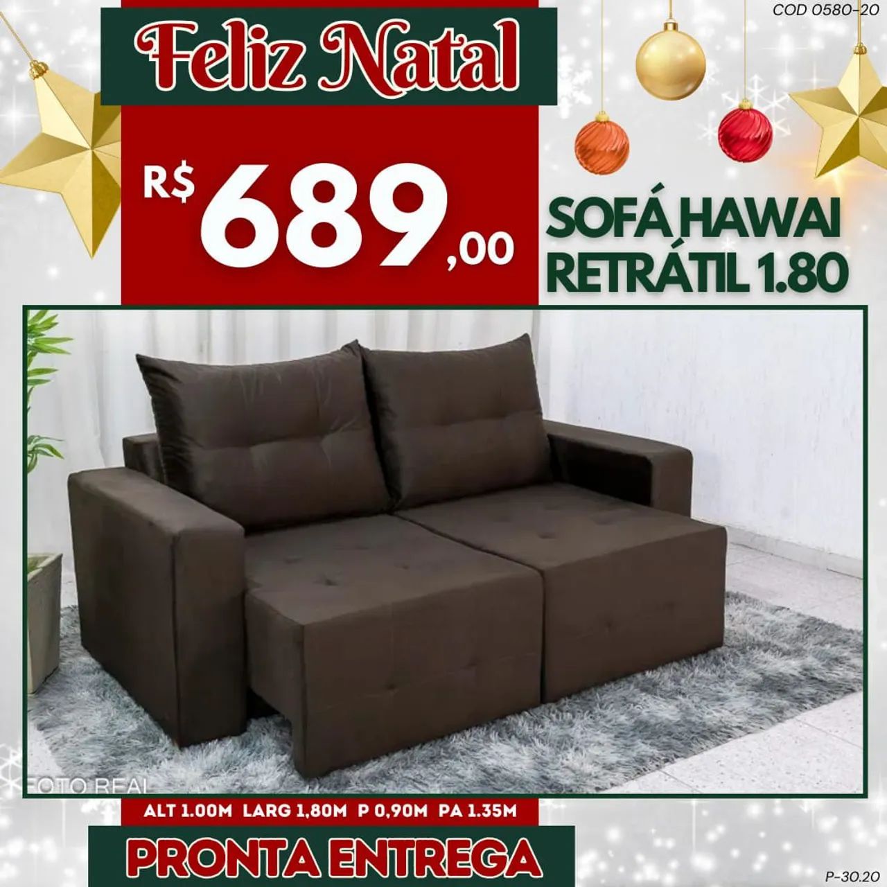 SOFA RETRÁTIL 1,80 MT LARGURA - DIRETO DE FABRICA  - Foto 2