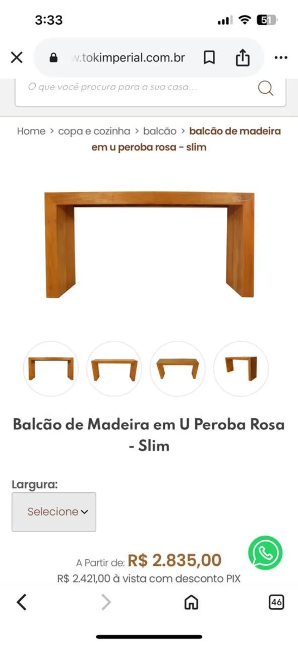 Mesa semi nova  - Foto 2