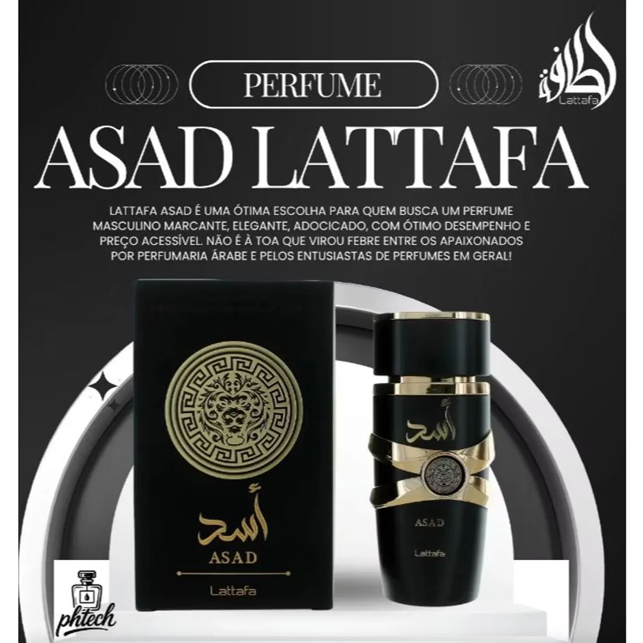 Perfume Árabe Masculino Lattafa Asad 100ml