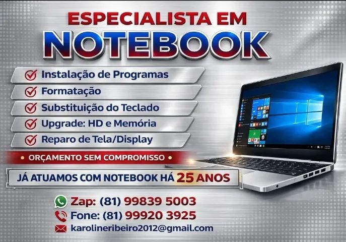 Assistência Técnica de Notebook