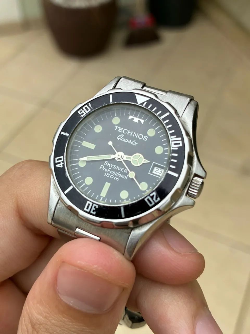 Relógio vintage Technos Skydiver professional  - Foto 2