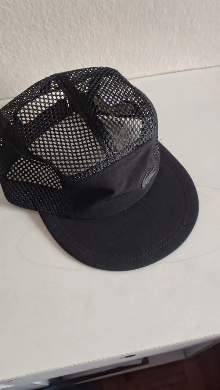 Boné Lacoste five panel preto  - Foto 2