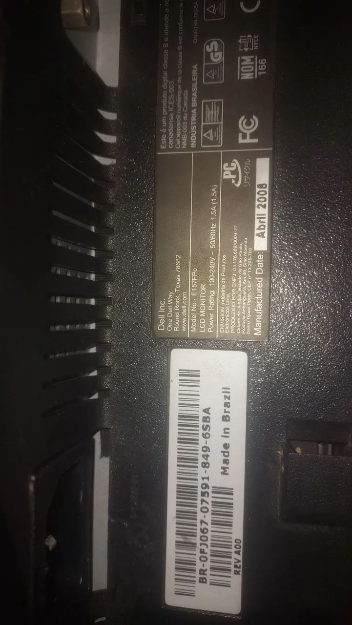 Monitor Dell E157FPc 15" - Testado e Funcionando - Foto 4