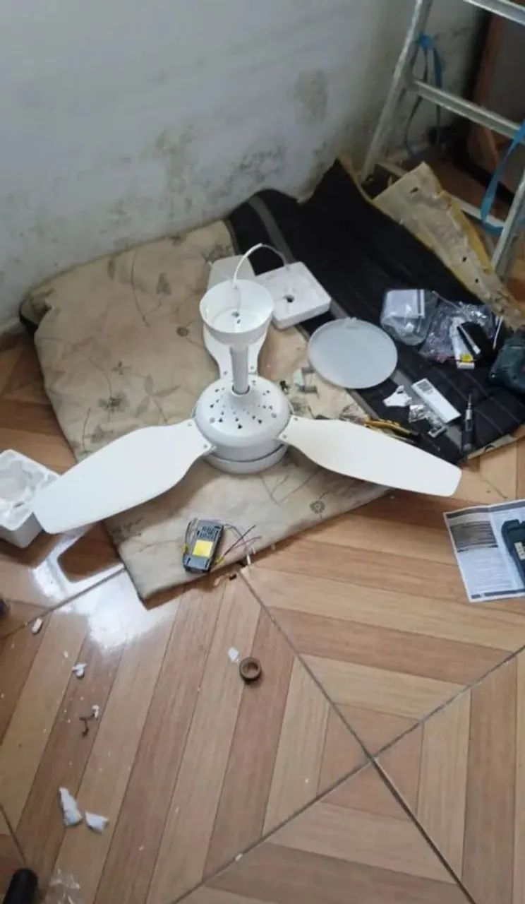Instalação e montagem de ventilador de teto e parede leia o anúncio 