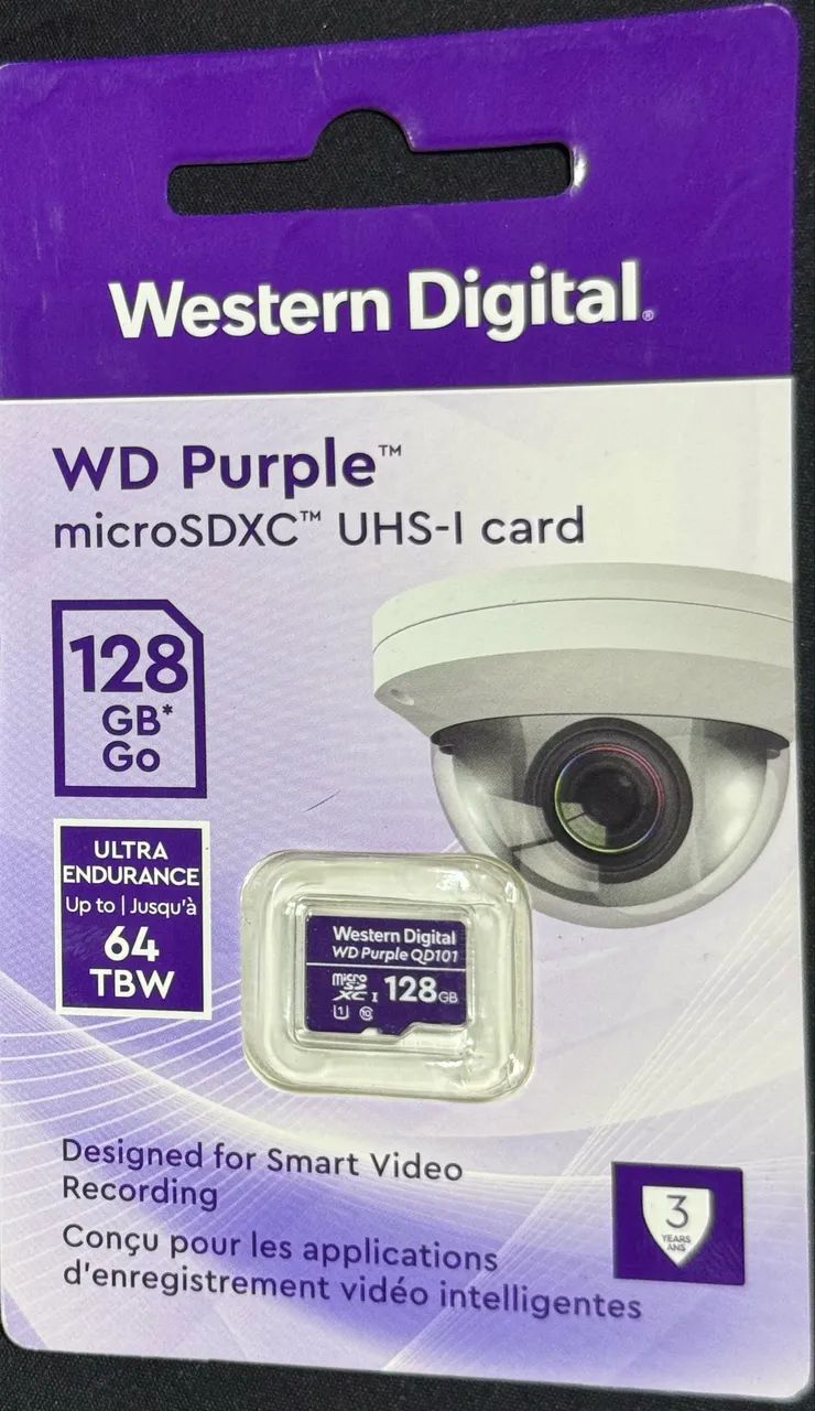 Cartão de memória Purple 128GB