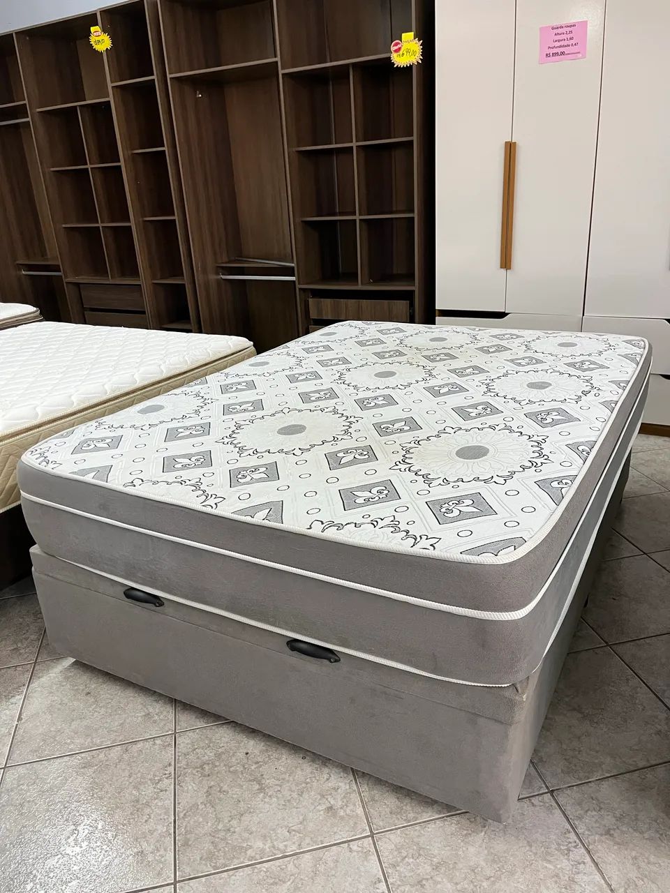 Cama box de casal baú  - Foto 3