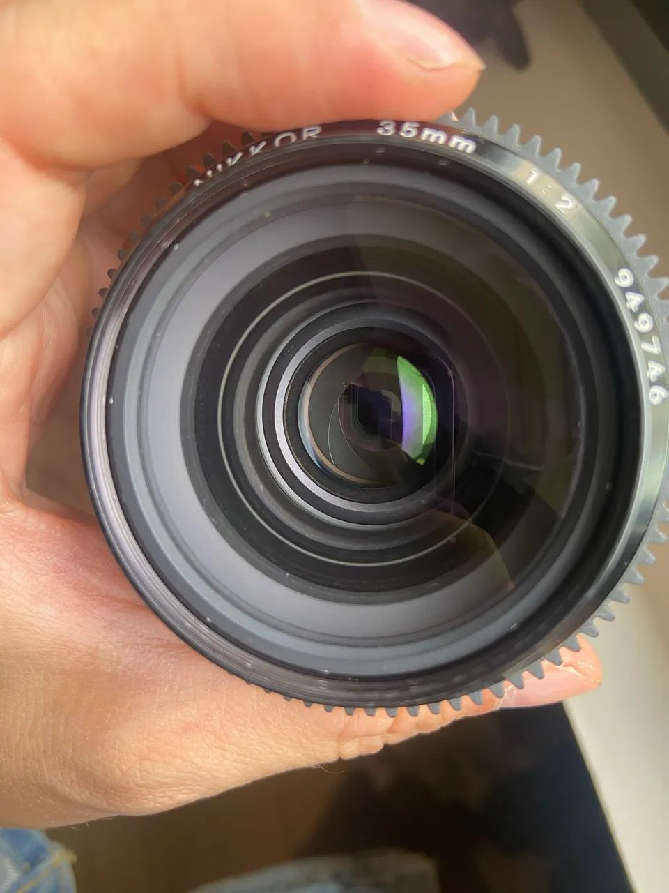 Lente Nikon AI AIS 35mm f2 + Filtro UV Tiffen + Focus Gear Tilta + Step Up Ring 77mm - Foto 3