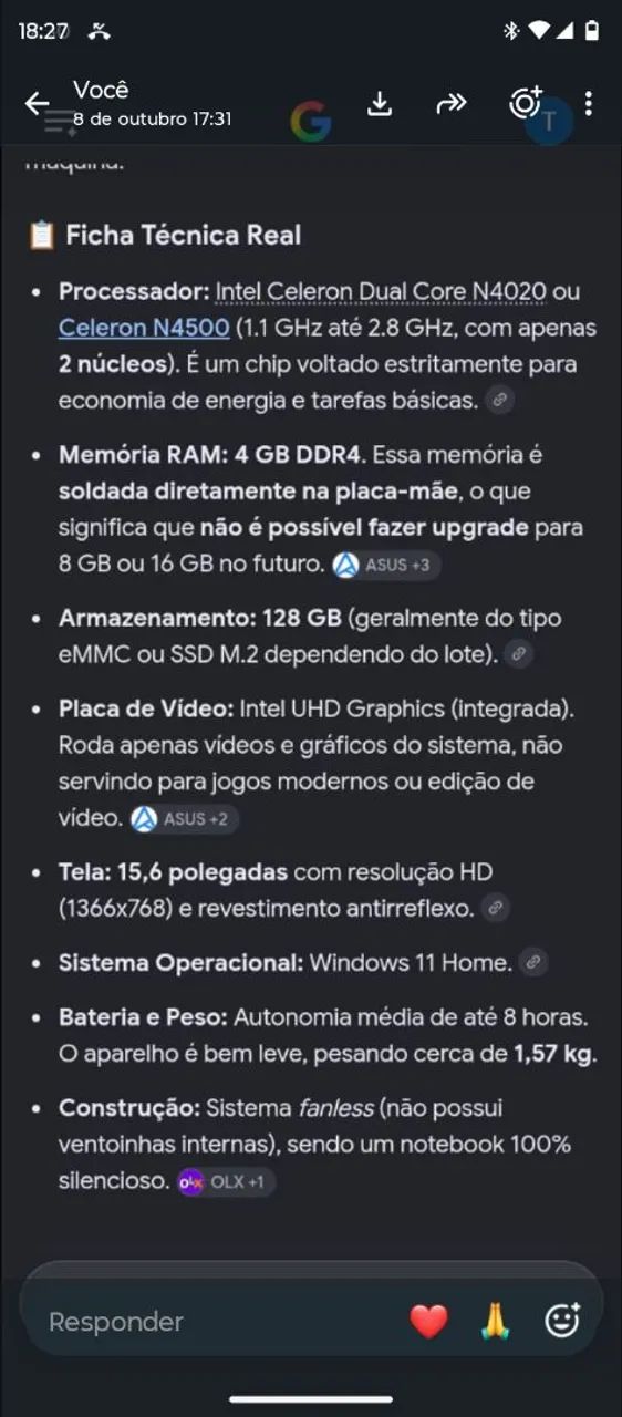 Notebook Asus 