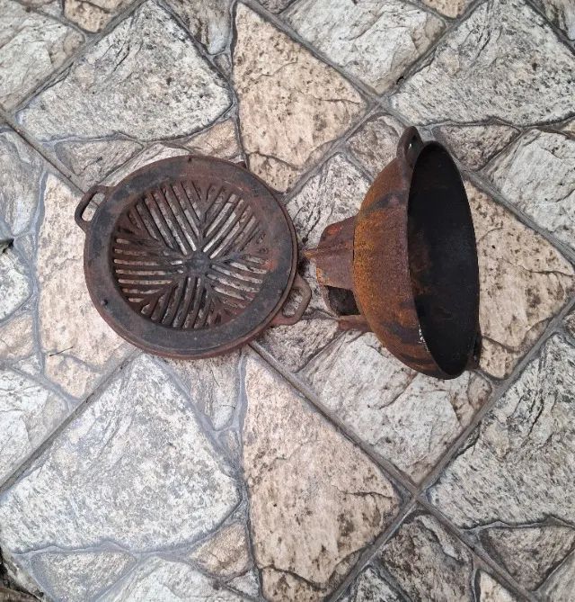 Fogareiro antigo de ferro  - Foto 5