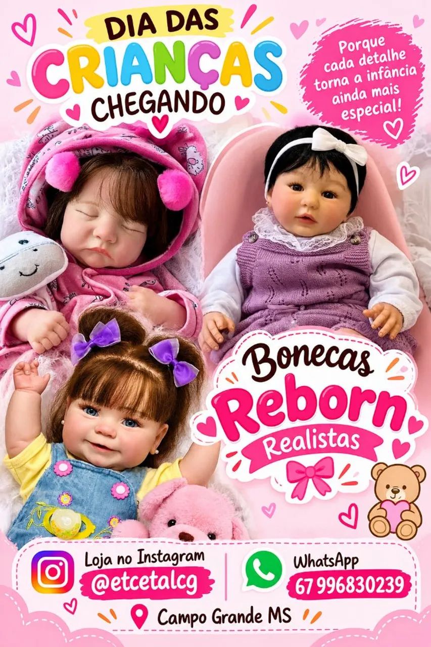 Boneca Bebê Reborn Realista 