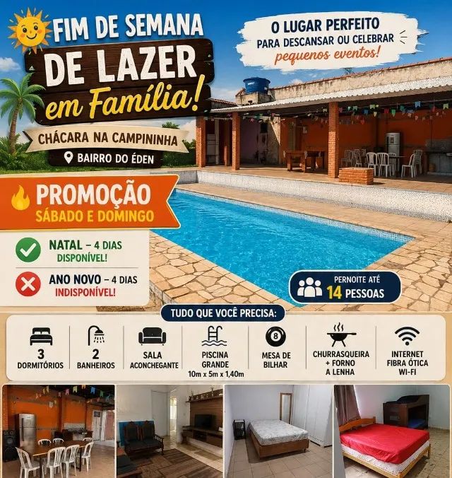 Chacara final de semana 