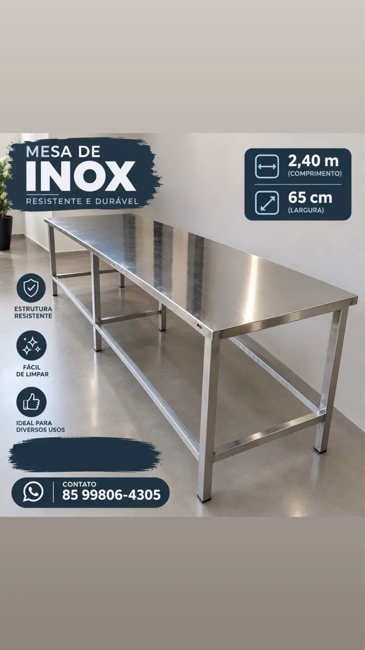 Mesas de inox 