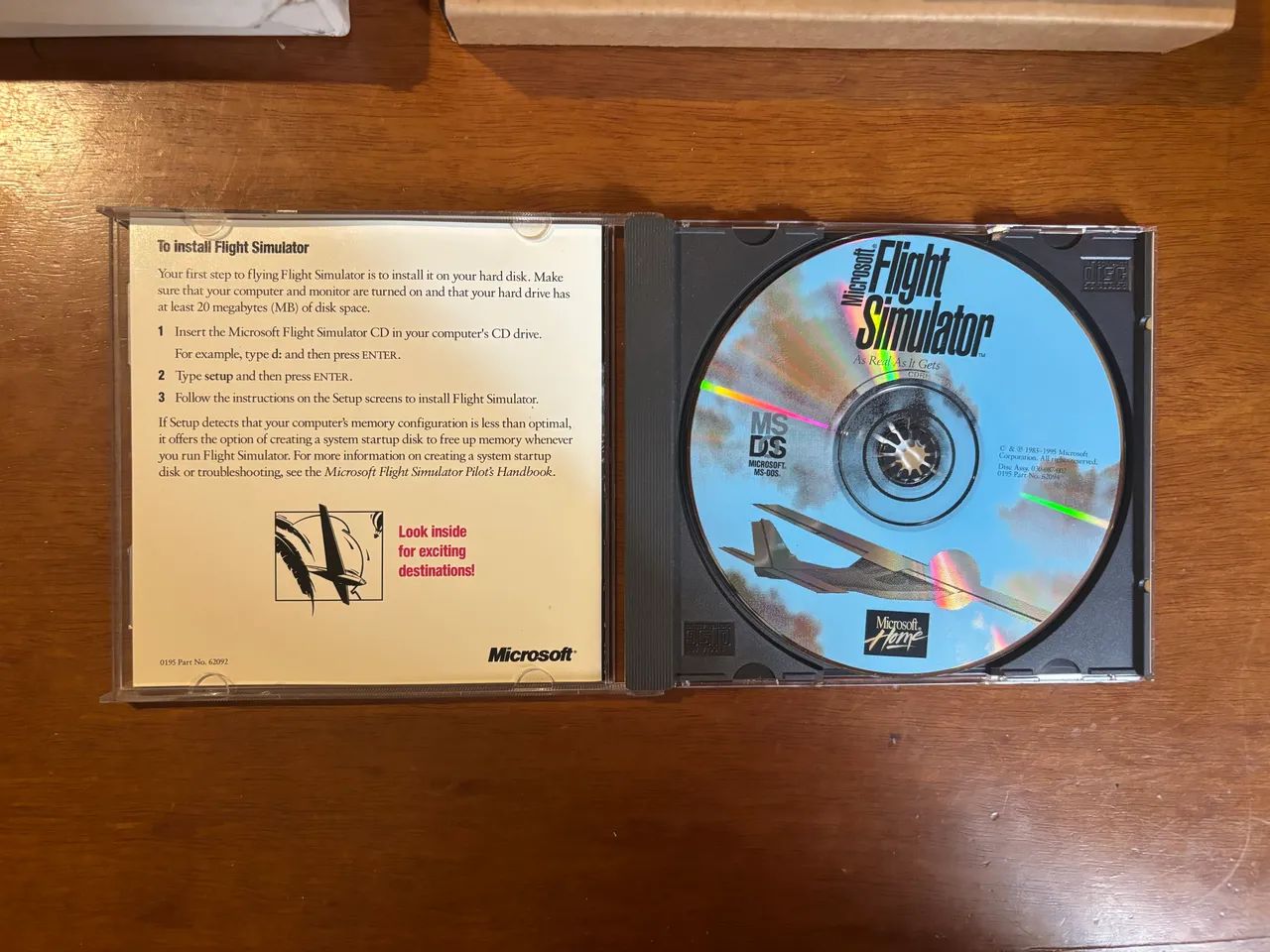 Microsoft Flight Simulator 1995 Versão BIG BOX  - Foto 5