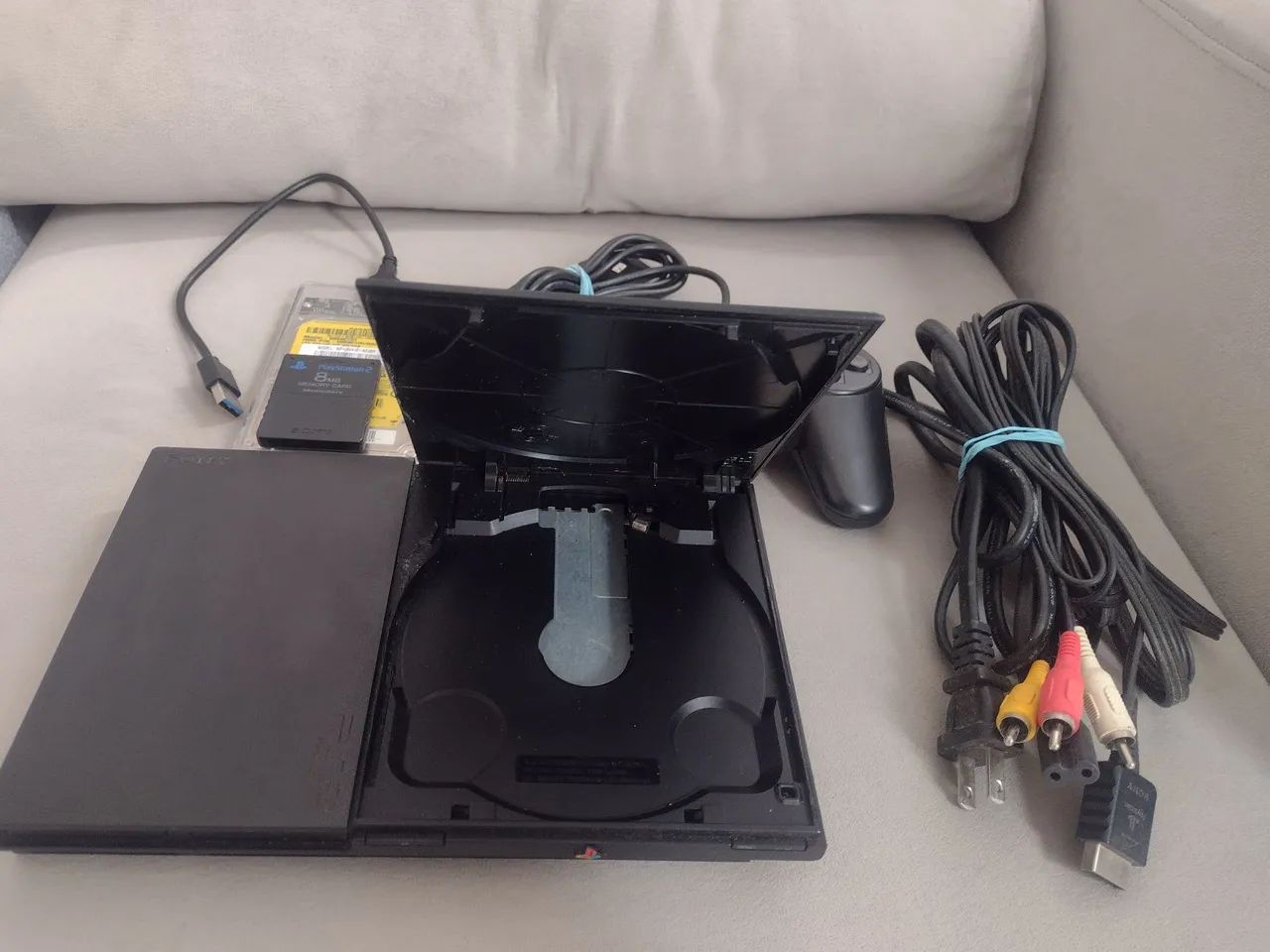 PS2 SLIM com 100 jogos - Foto 2