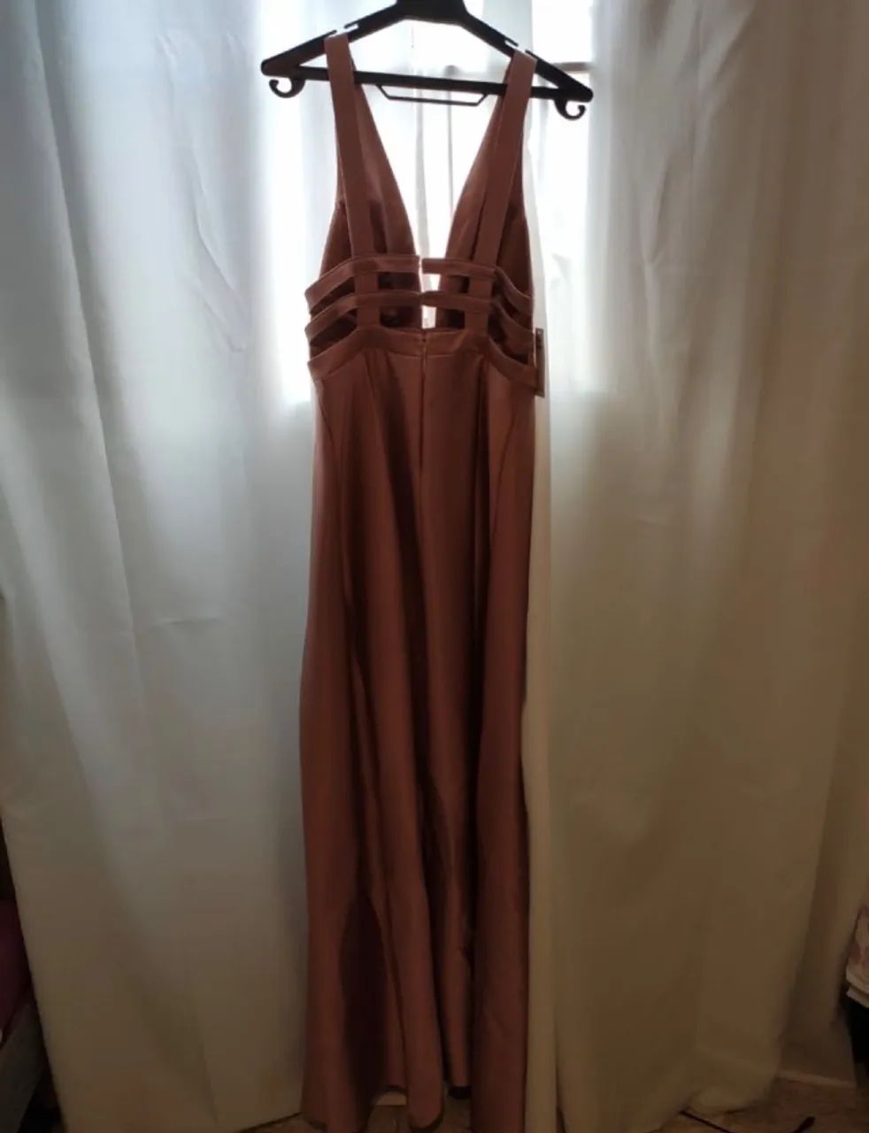 vestido longo rosê - Foto 3