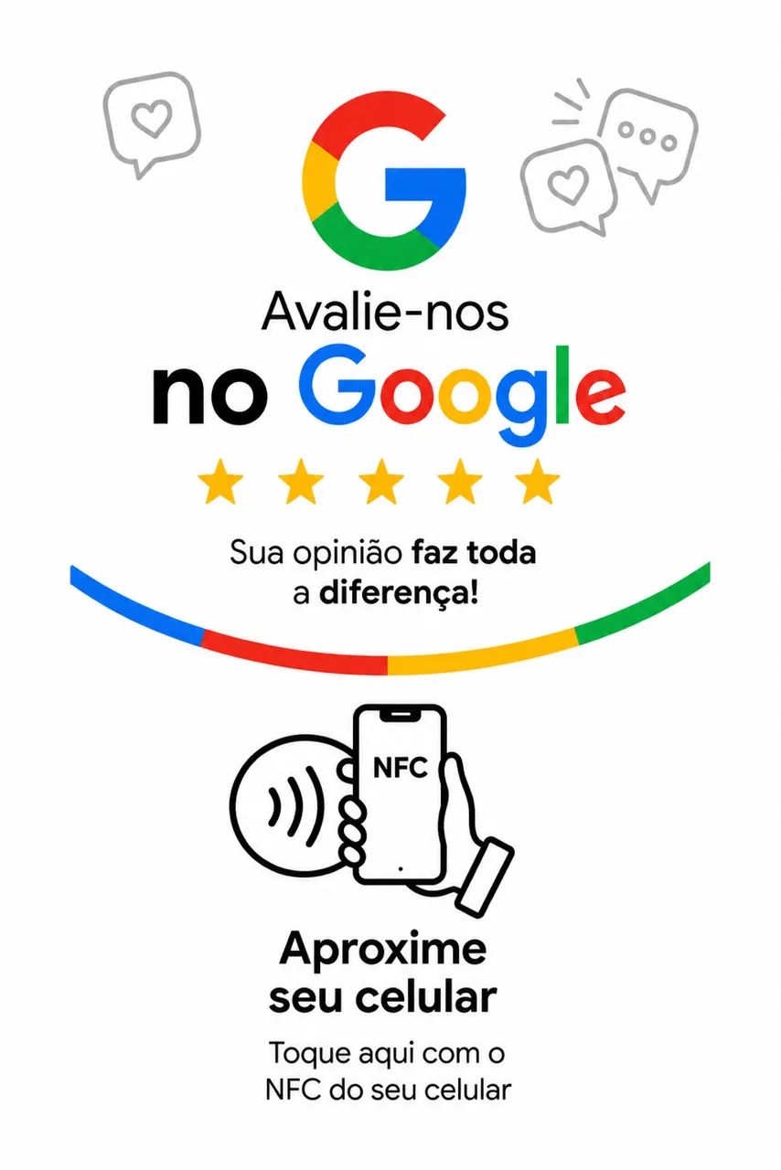 Cartão NFC Google Customizado