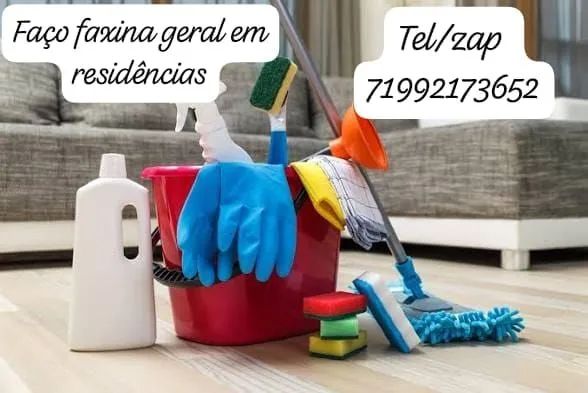 Faço faxina em residências. *52