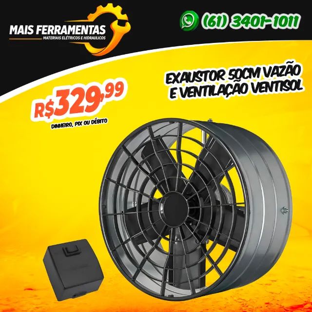 Exaustor 50cm Vazão e Ventilação Ventisol
