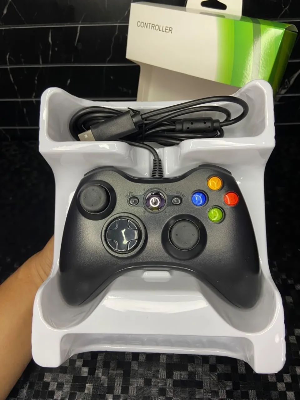 Controle xbox 360 com fio usb - Foto 2