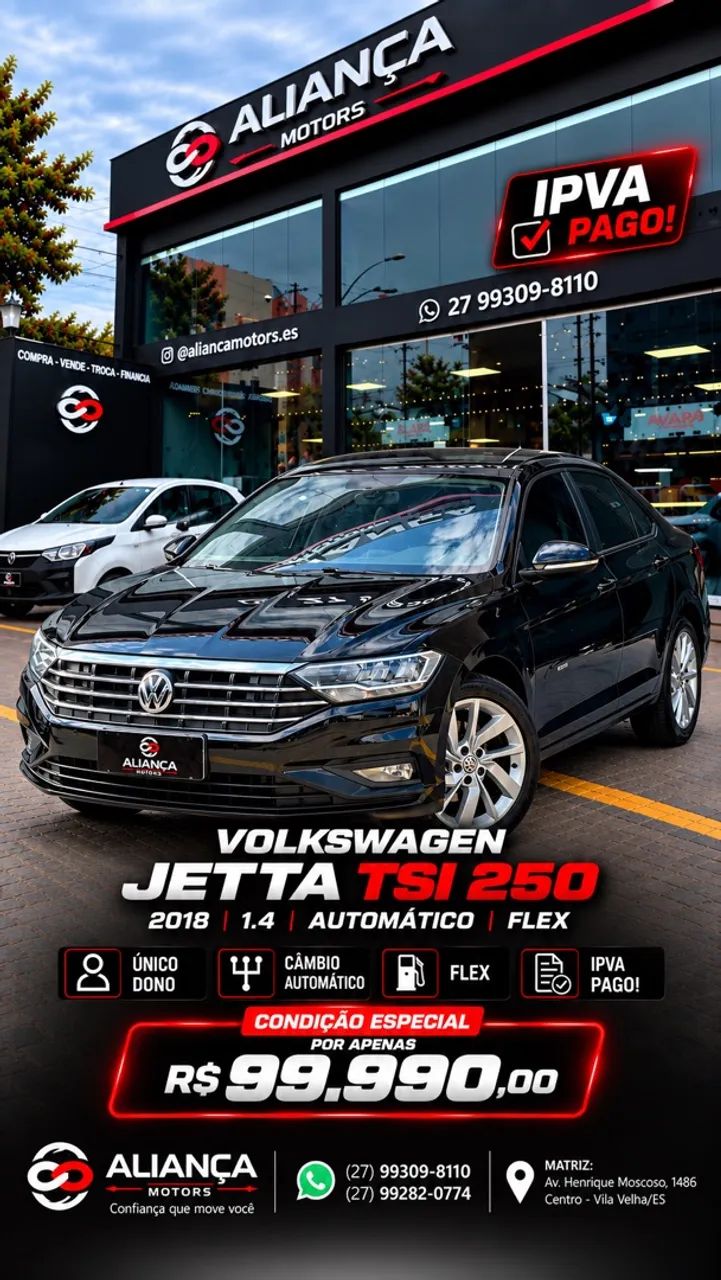 Volkswagen Jetta 250 TSI 1.4 FLEX 16V AUT. 2018