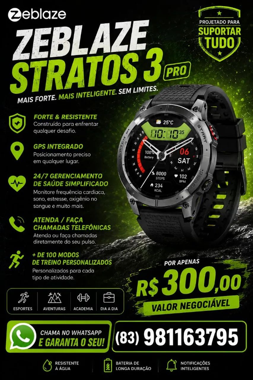 Smartwatch Zeblaze Stratos 3 pro 