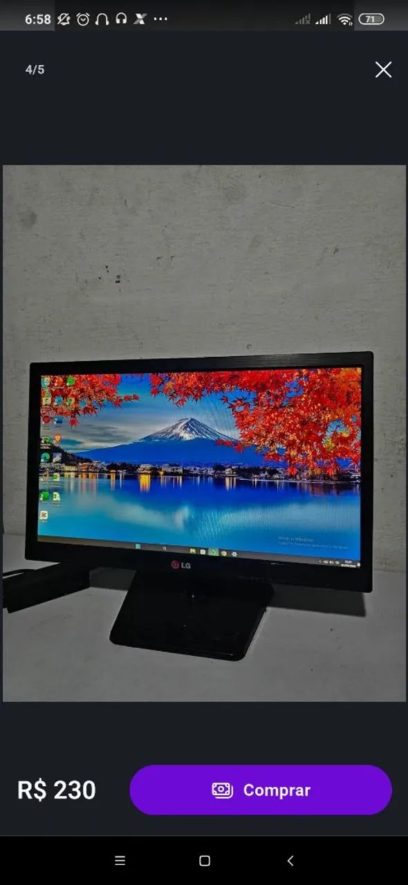 Monitor LG 20EN33 19,5"  Polegadas 