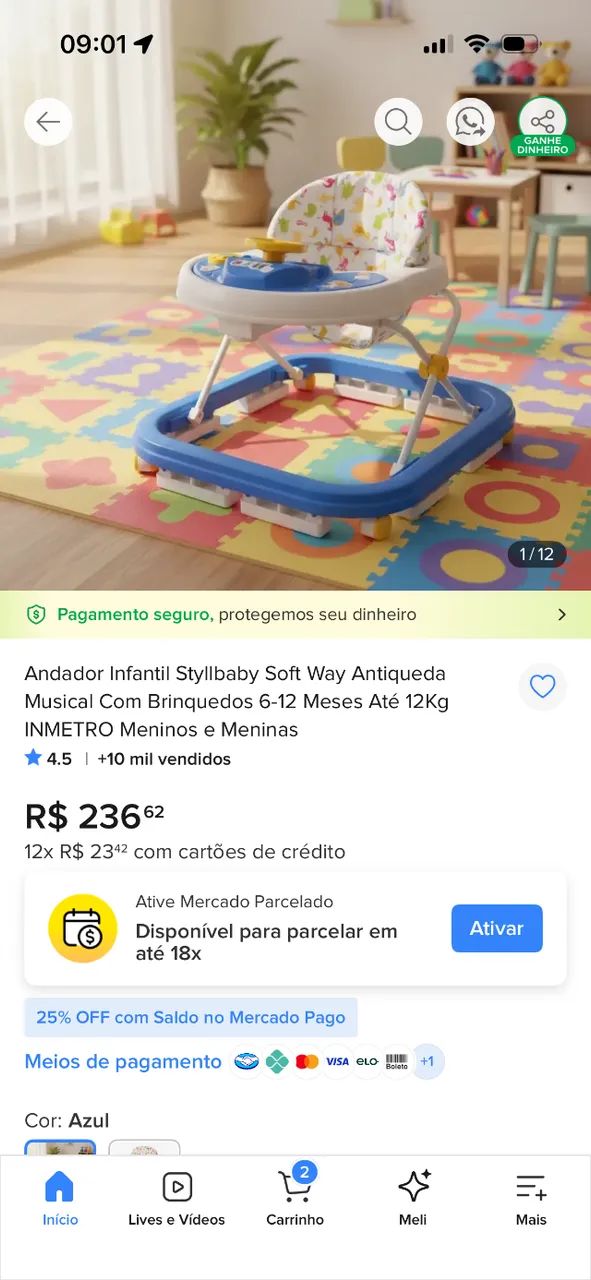 Andador infantil sof way - Foto 5
