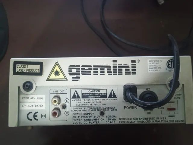 Gemini CDJ-10 Professional CD Player Deck DJ Controller - Foto 3