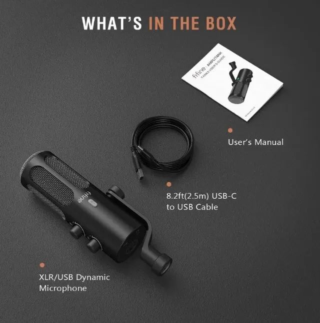 Microfone gamer da marca Fifine, modelo Tank 3 - NOVO. - Foto 4