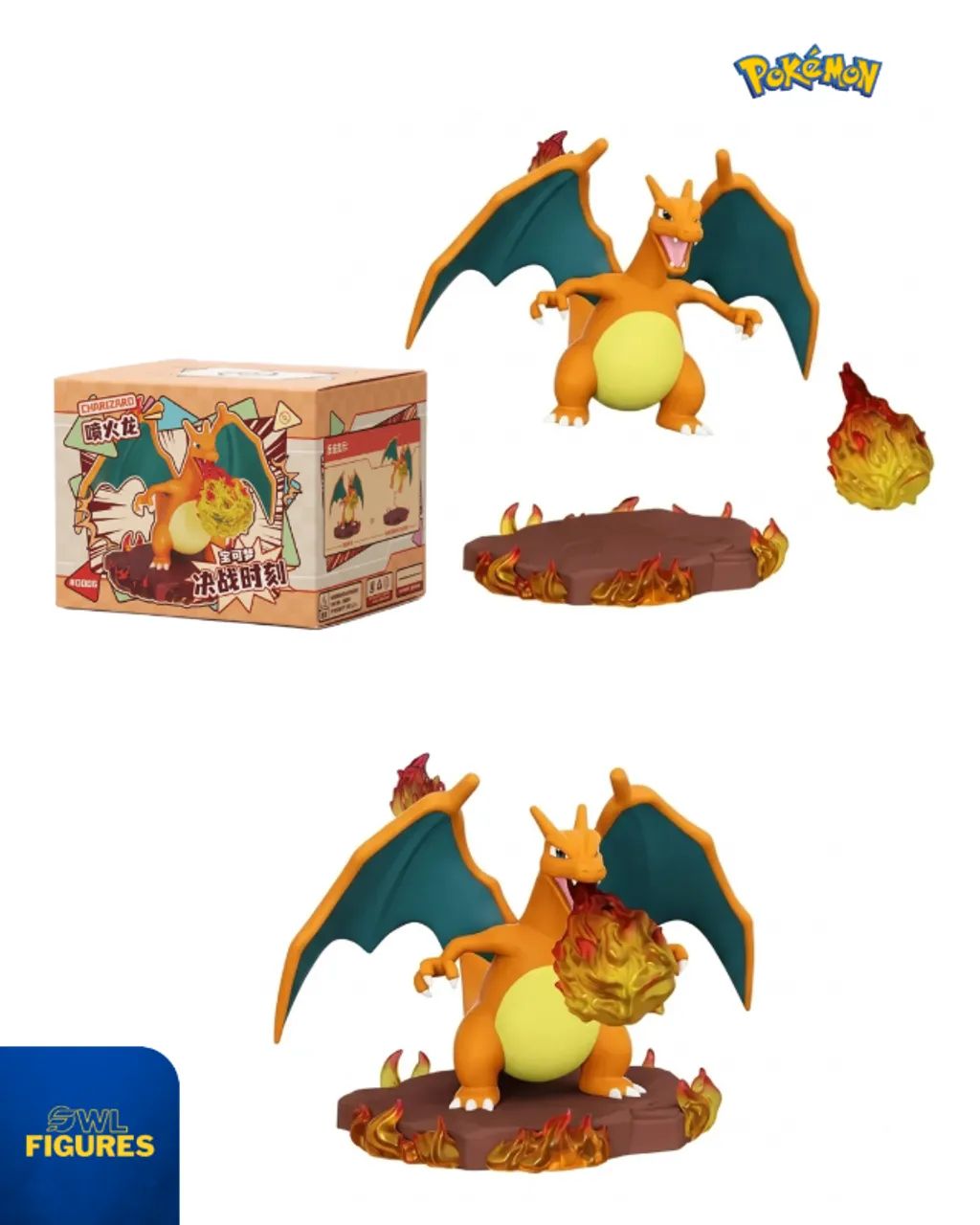 Figura estatica Charizard Pokemon Oficial - Foto 3