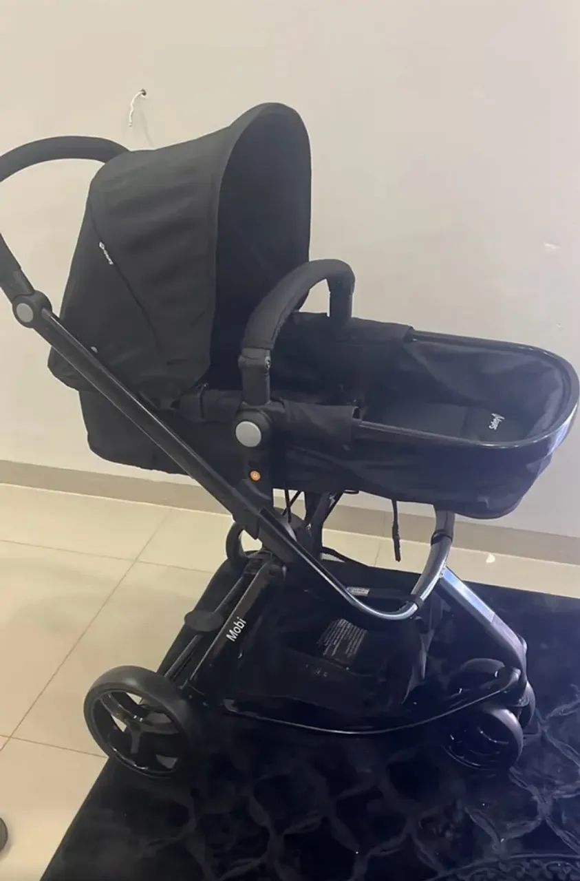 Kit carrinho de bebê + bebê conforto Safety  - Foto 2