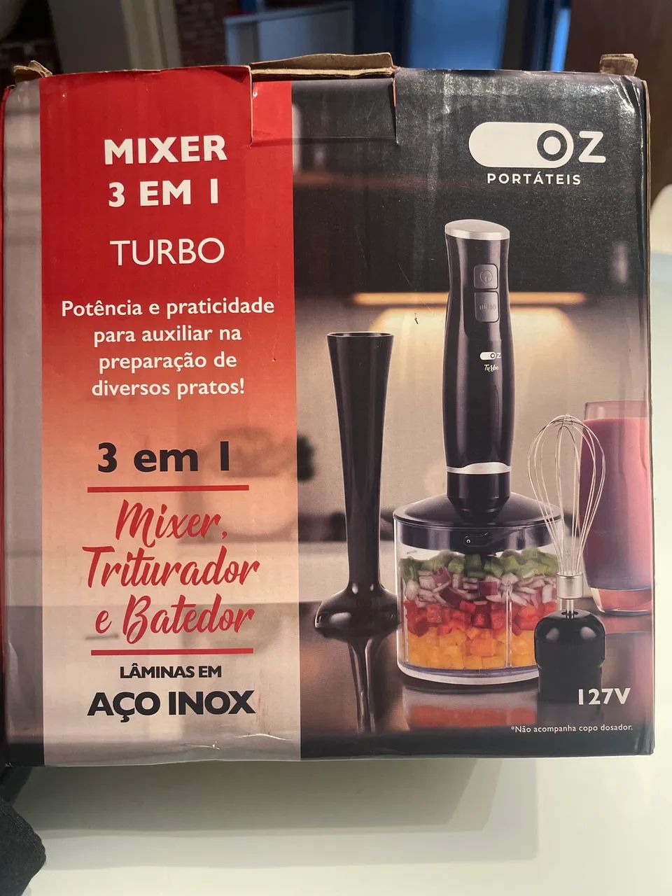 Mixer 3 em 1 turbo OZ