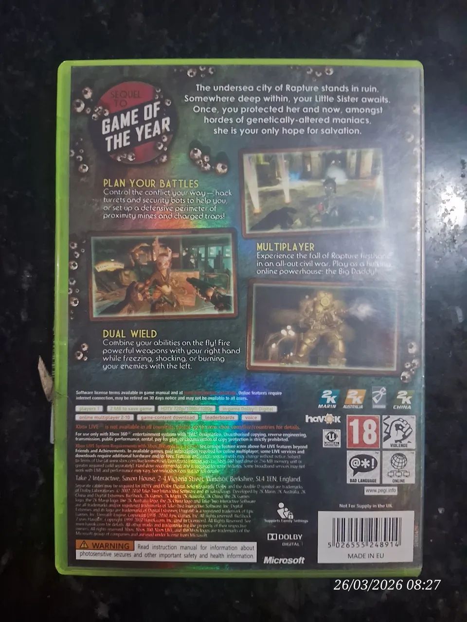 BIOSHOCK 2 (XBOX 360) - Foto 3