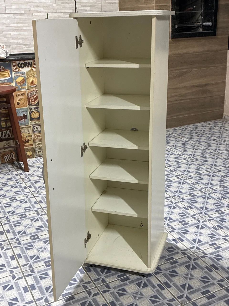ARMÁRIO MULTIUSO BRANCO DE UMA PORTA - Foto 4