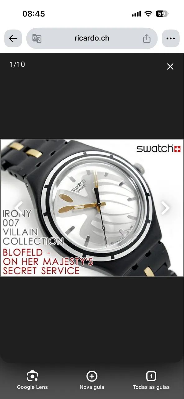 Relógio Swatch 007 Blofeld Spectre James Bond - Foto 2