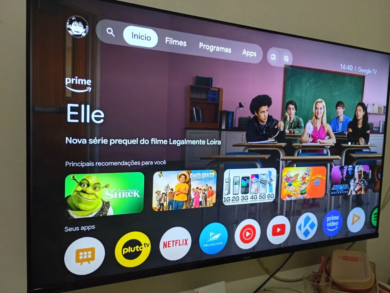 Título: Smart TV Philips 50" Google TV - Estado de Nova, Completa com Controle!