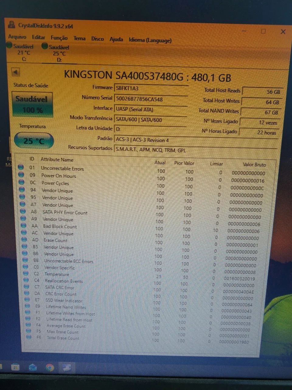 SSD Kingston 480GB - Foto 3
