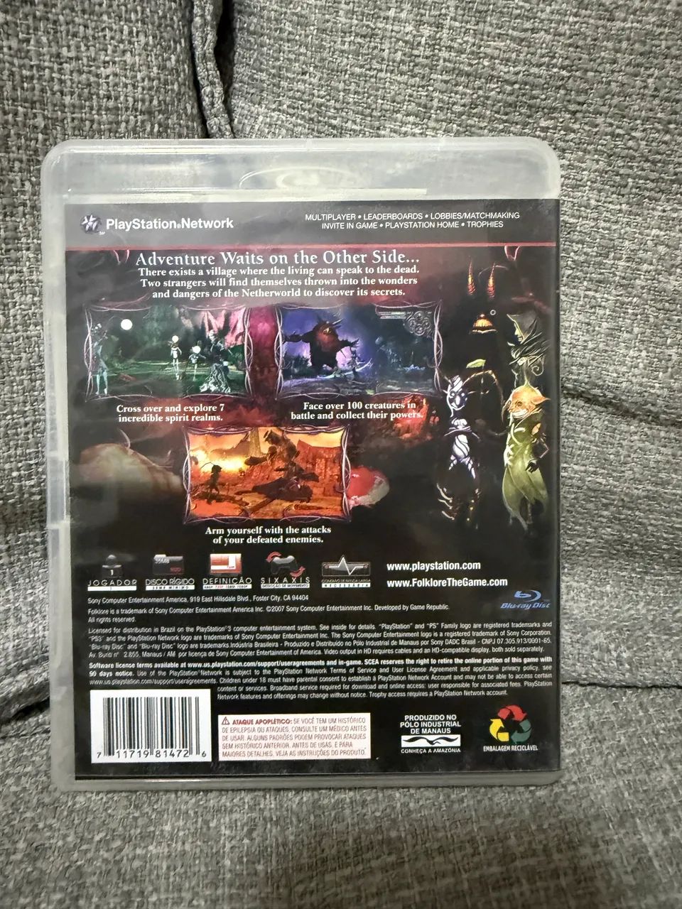 Folklore PS3 Original Disco Americano - Capa nacional - PlayStation 3 - Foto 2