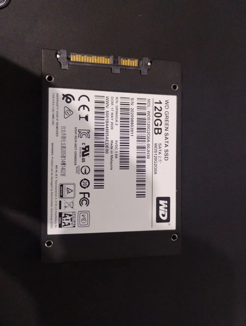 Ssd 120gb (com defeito)416602367460659200
