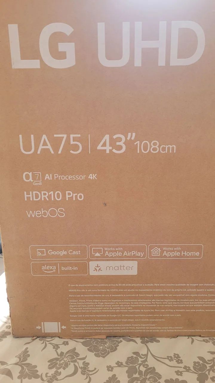 Smart TV 4K 43 Polegadas LG Nova - Foto 3
