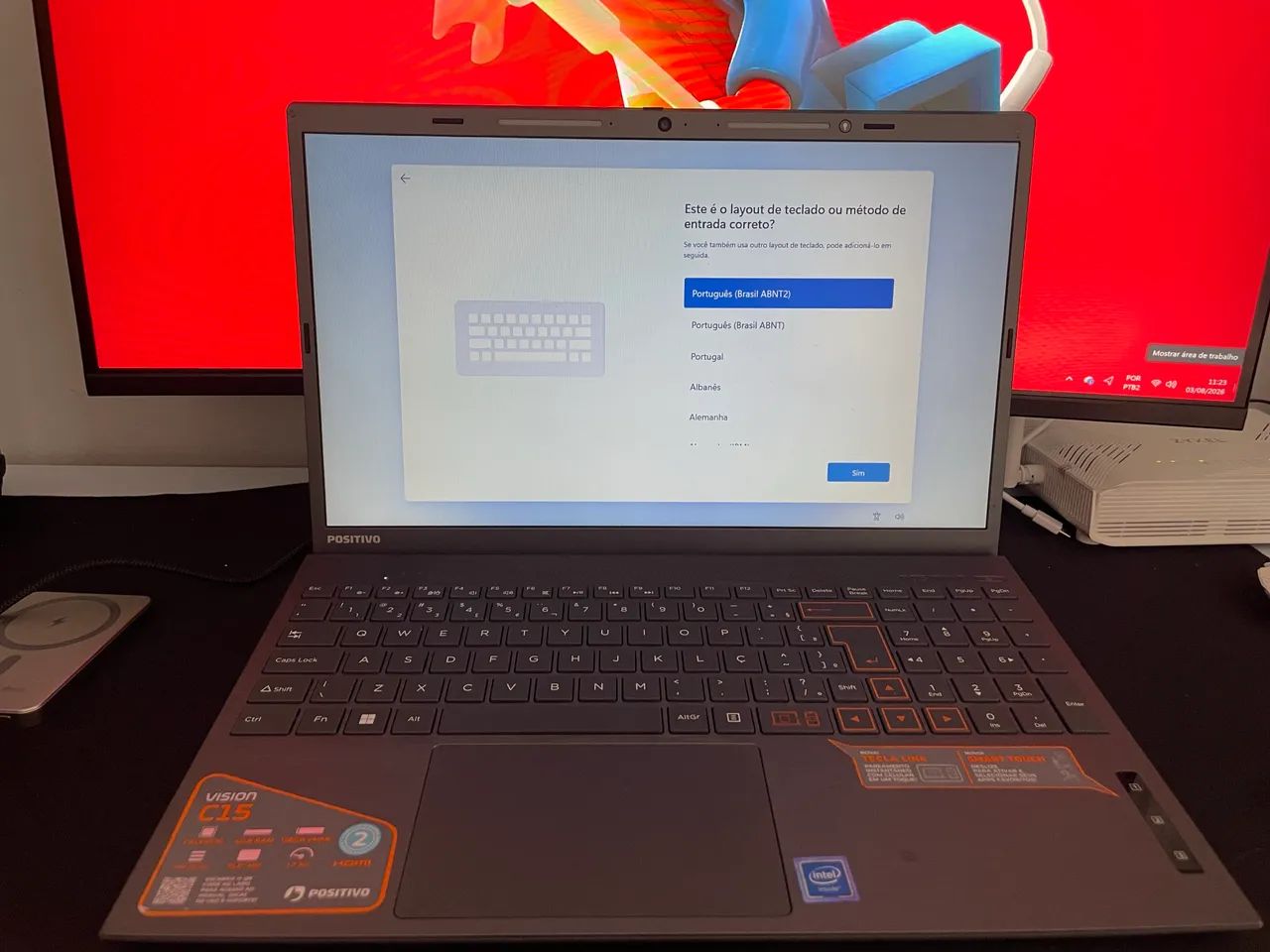 Notebook Positivo Vision C15 15,6? Windows 11 - Excelente Estado