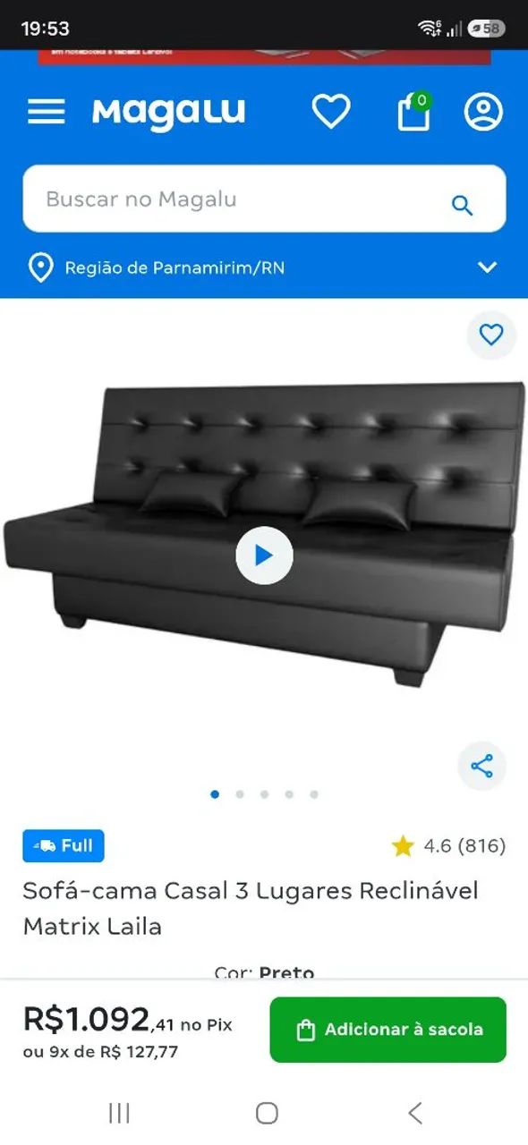 Sofá-cama em courino - Foto 5