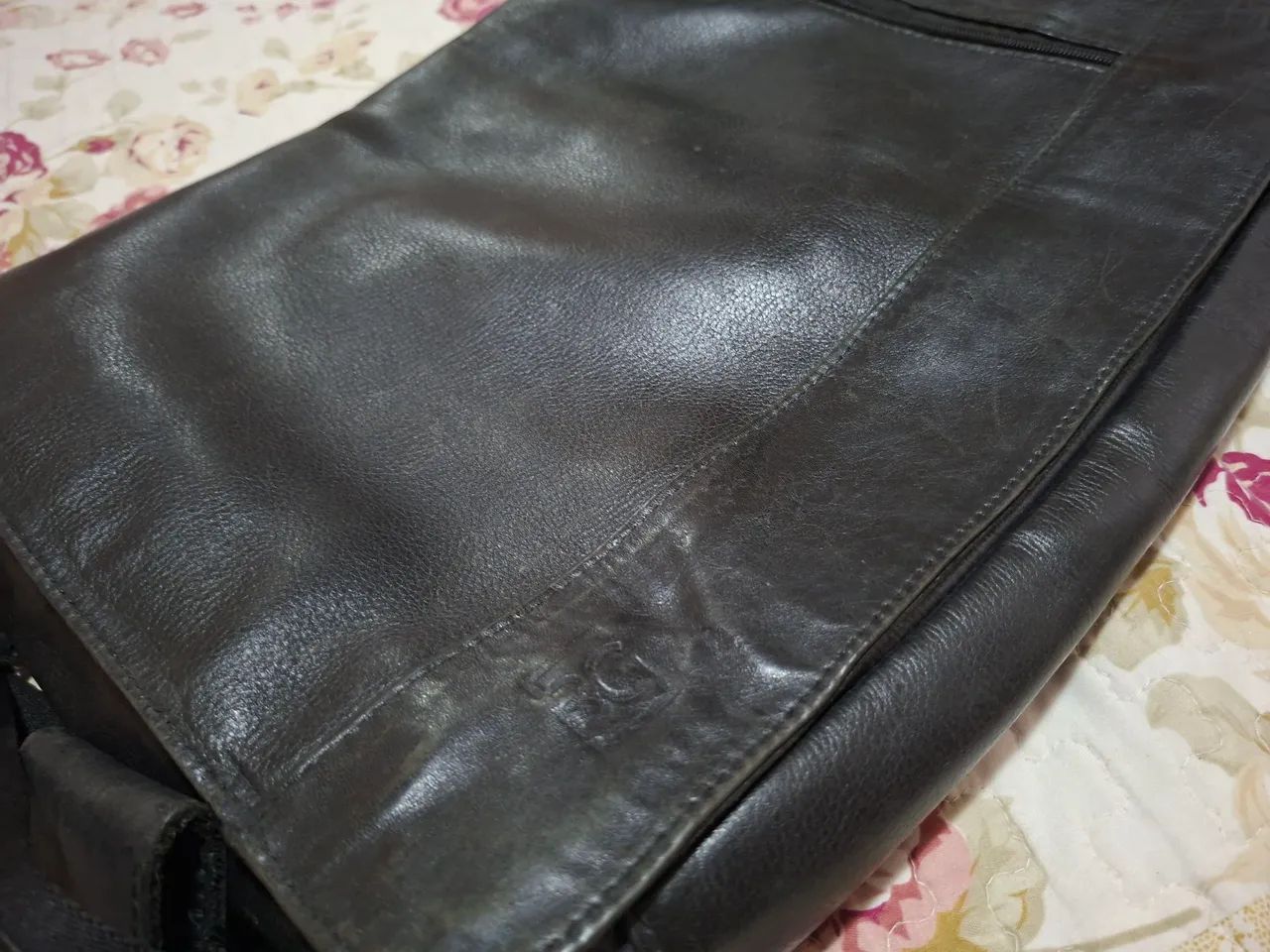 Bolsa masculina em couro Bagaggio - Foto 3