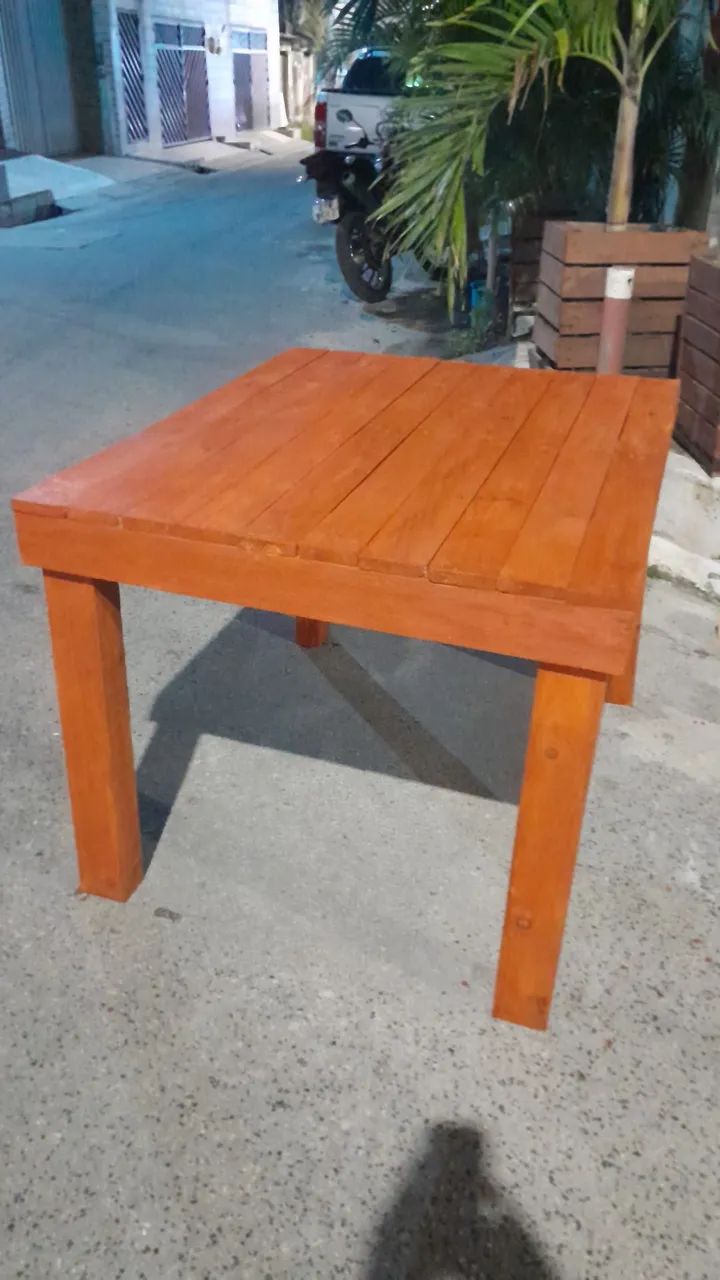 Mesa rústica desmontável invernizada  - Foto 2