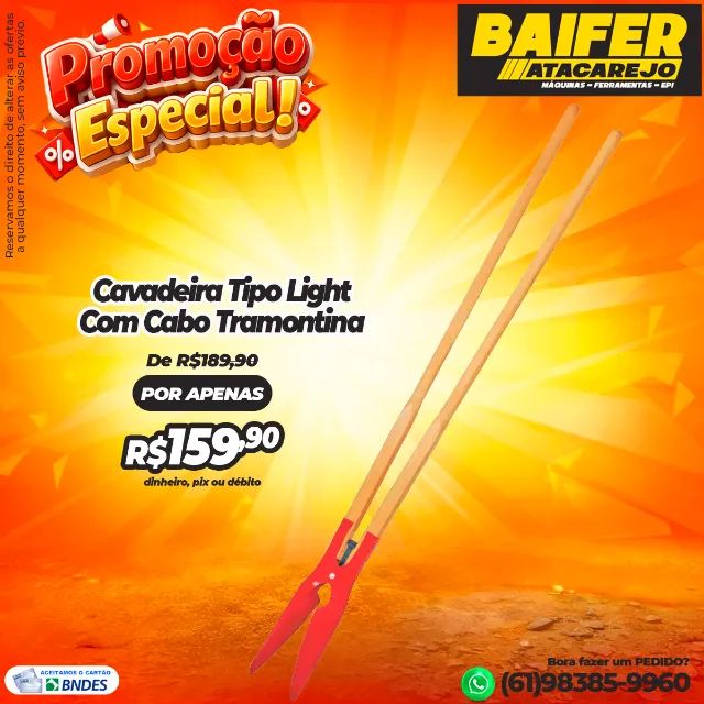Cavadeira Tipo Light Com Cabo Tramontina