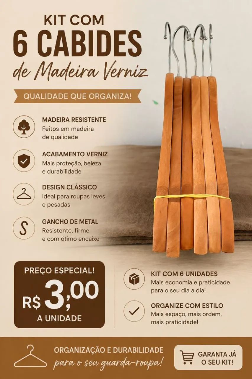 06 Cabides de Madeira