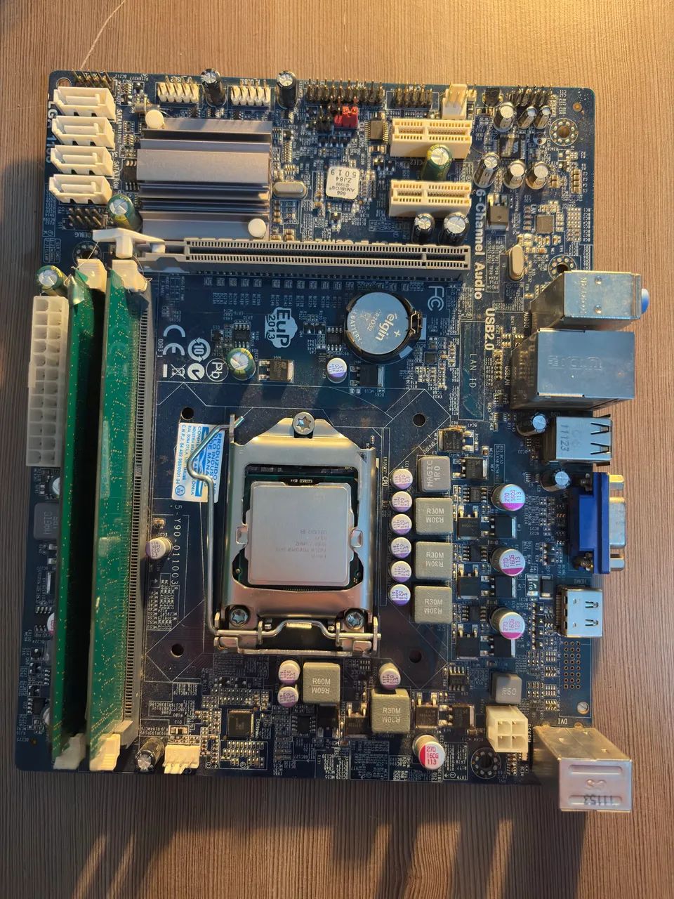 Kit Placa Mãe H61 (LGA 1155) + Pentium G620 + 4GB DDR3 (Sem Cooler) - Foto 3