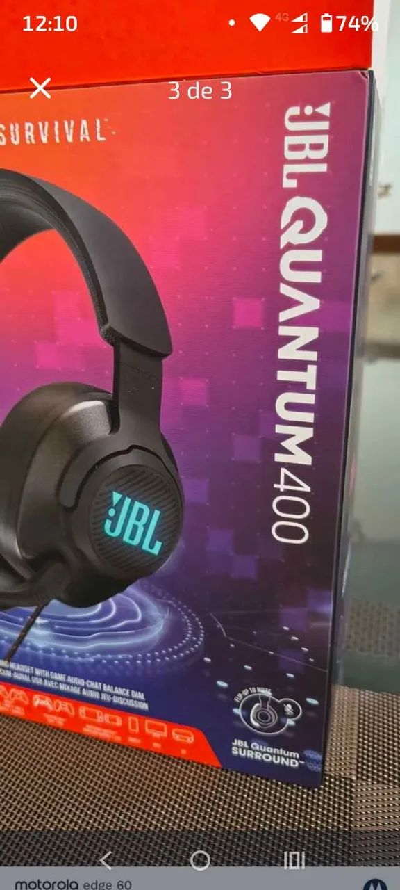 Fone JBL Quantum 400 - Foto 3
